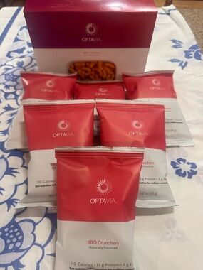 Optavia BBQ Crunchers *6 Bags Fuelings  Exp 12/27.